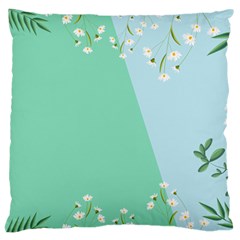 Flowers Branch Corolla Wreath Lease Large Cushion Case (two Sides) by Grandong