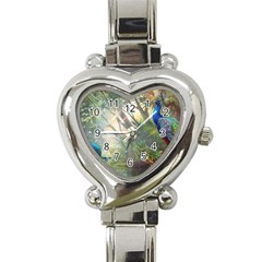 Peafowl Peacock Bird Birds Painting Art Wildlife Heart Italian Charm Watch