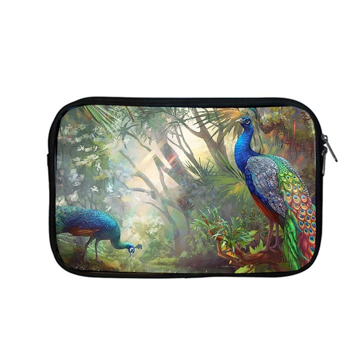 Peafowl Peacock Bird Birds Painting Art Wildlife Apple MacBook Pro 13  Zipper Case