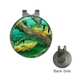 Peacock Bass Fishing Hat Clips With Golf Markers