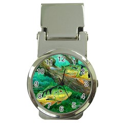 Peacock Bass Fishing Money Clip Watches