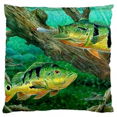 Peacock Bass Fishing Large Cushion Case (one Side)