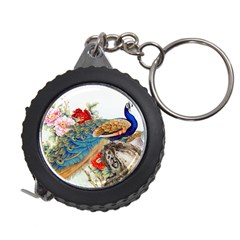 Birds Peacock Artistic Colorful Flower Painting Measuring Tape