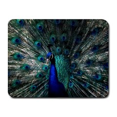 Blue And Green Peacock Small Mousepad