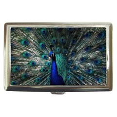 Blue And Green Peacock Cigarette Money Case
