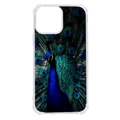 Blue And Green Peacock Iphone 13 Pro Max Tpu Uv Print Case