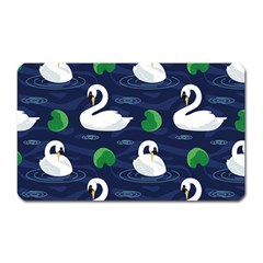 Swan-pattern-elegant-design Magnet (rectangular) by Proyonanggan