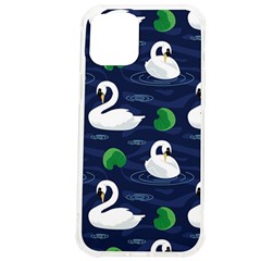 Swan-pattern-elegant-design Iphone 12 Pro Max Tpu Uv Print Case
