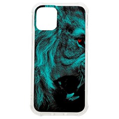Angry Male Lion Predator Carnivore Iphone 12 Mini Tpu Uv Print Case	 by Ndabl3x