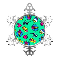 Pattern Adweek Summer Metal Small Snowflake Ornament