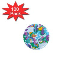 Pattern Hotdog Trap 1  Mini Magnets (100 Pack)  by Ndabl3x