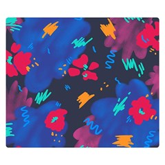 Patterns Rosebuds Two Sides Premium Plush Fleece Blanket (Small)