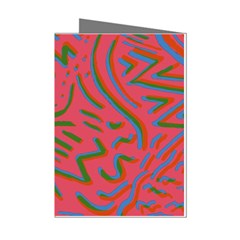 Pattern Saying Wavy Mini Greeting Cards (pkg Of 8) by Ndabl3x