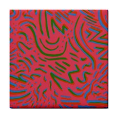 Pattern Saying Wavy Tile Coaster by Ndabl3x