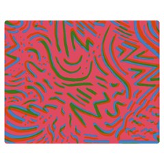 Pattern Saying Wavy Premium Plush Fleece Blanket (medium)