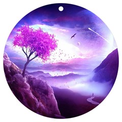 Fantasy World Uv Print Acrylic Ornament Round by Ndabl3x