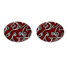 Ethnic Reminiscences Print Design Cufflinks (oval) by dflcprintsclothing