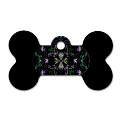 Fractal Fractal Art Texture Dog Tag Bone (one Side)