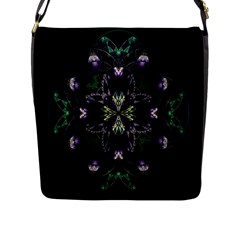 Fractal Fractal Art Texture Flap Closure Messenger Bag (l)