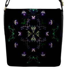 Fractal Fractal Art Texture Flap Closure Messenger Bag (s)