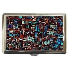 Stained Glass Mosaic Abstract Cigarette Money Case