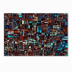Stained Glass Mosaic Abstract Postcards 5  X 7  (pkg Of 10) by Sarkoni