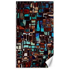 Stained Glass Mosaic Abstract Canvas 40  X 72 