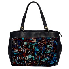 Stained Glass Mosaic Abstract Oversize Office Handbag