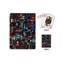 Stained Glass Mosaic Abstract Playing Cards Single Design (mini)