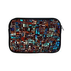 Stained Glass Mosaic Abstract Apple Ipad Mini Zipper Cases by Sarkoni