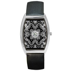 Mandala Calming Coloring Page Barrel Style Metal Watch