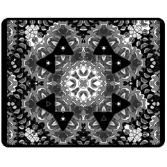 Mandala Calming Coloring Page Fleece Blanket (medium)