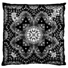 Mandala Calming Coloring Page Standard Premium Plush Fleece Cushion Case (one Side)