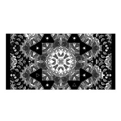 Mandala Calming Coloring Page Satin Shawl 45  X 80 