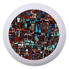 Stained Glass Mosaic Abstract Dento Box With Mirror