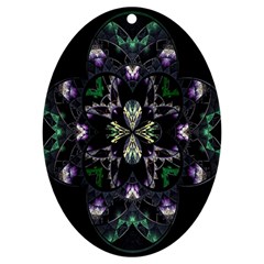 Fractal Fractal Art Texture Uv Print Acrylic Ornament Oval by Sarkoni