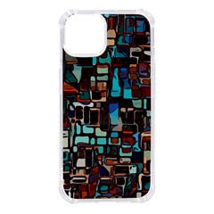 Stained Glass Mosaic Abstract Iphone 14 Tpu Uv Print Case by Sarkoni