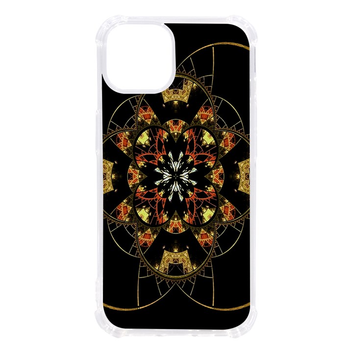 Fractal Stained Glass Ornate iPhone 13 TPU UV Print Case