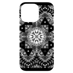 Mandala Calming Coloring Page Iphone 14 Pro Max Black Uv Print Case by Sarkoni