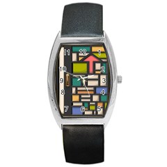Door Stained Glass Stained Glass Barrel Style Metal Watch