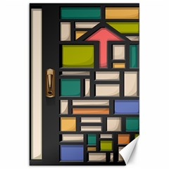 Door Stained Glass Stained Glass Canvas 20  X 30 