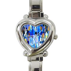 Color Colors Abstract Colorful Heart Italian Charm Watch