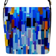 Color Colors Abstract Colorful Flap Closure Messenger Bag (s)