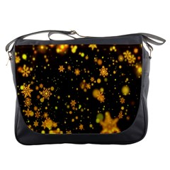 Background Black Blur Colorful Messenger Bag