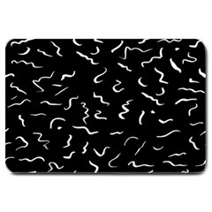 Scribbles Lines Drawing Picture Large Doormat