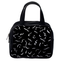 Scribbles Lines Drawing Picture Classic Handbag (one Side)