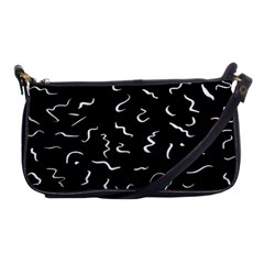 Scribbles Lines Drawing Picture Shoulder Clutch Bag