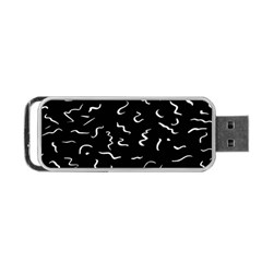 Scribbles Lines Drawing Picture Portable Usb Flash (one Side)