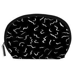 Scribbles Lines Drawing Picture Accessory Pouch (large)