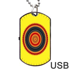 Art Decoration Wallpaper Bright Dog Tag Usb Flash (one Side)